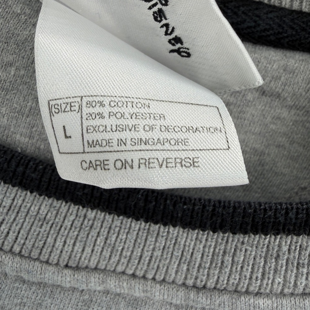 Walt Disney World Sweatshirt Mens Large Gray 2000 Millennium Embroidered Vintage - Picture 5 of 8